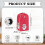 Cheerful Santa Hat Dust Cover for Kitchen Home, Kitchen Lightweight Foldable 6