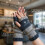 Women's Fingerless Knitted Gloves with Cat Embroidery 6