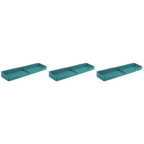 3Pcs Silicone Kitchen Stove Top Rack Blue Magnetic Storage Shelf 2