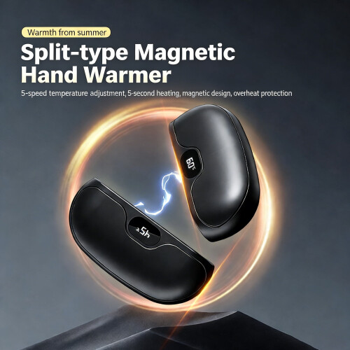 Oplaadbare handwarmers, draagbare zakverwarmer, 1 stuk 1