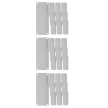 30Stk Silberne Gravurschilder Blank Für DIY Tür- Und