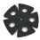 5Pcs Triangular Sanding Pads for Oscillating Multi Tool Hook & Loop Sanding Disc 8