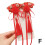 Polyester Hair Clips Red Cute 2-Pack 1