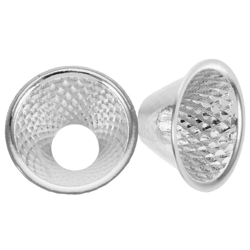 4Pcs LED Light Reflector Cup Silver Aluminum for Flashlight Repair 2