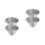 4Pcs LED Light Reflector Cup Silver Aluminum for Flashlight Repair 7