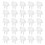 60Pcs White PP Socket Safety Covers Childproof Outlet Covers for Home 2