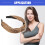 Leopard Headband Top Knot Elastic Caramel 3