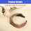 Leopard Headband Top Knot Elastic Caramel 6