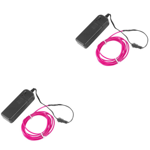 2 Count Glowing Cable Wire Rope Lights Indoor Electroluminescent 2