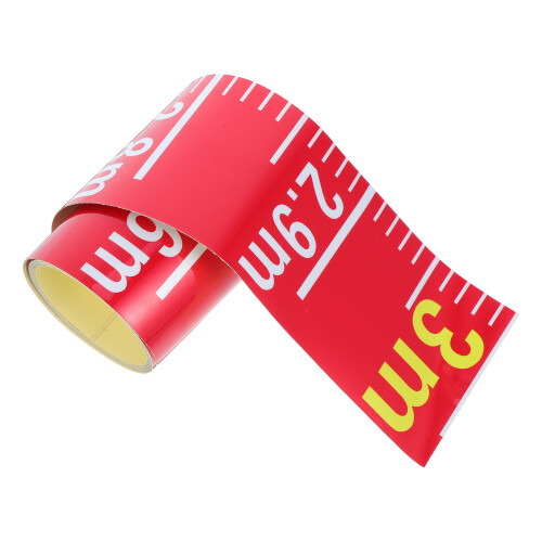 2Pcs Durable PVC Water Level Meter Indicator Sticker in Red 2