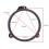 2Pcs 6.5" Solid Front Door Speaker Spacer Mount Adapter Ring For Subaru Forester 3