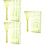 6Pcs Yellow Sheer Voile Curtains Window Screen Rod Decor 6