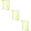 6Pcs Yellow Sheer Voile Curtains Window Screen Rod Decor 8