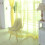 6Pcs Yellow Sheer Voile Curtains Window Screen Rod Decor 9