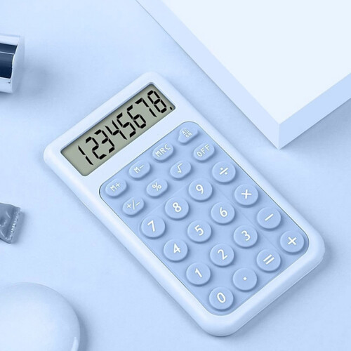 Mini Solar 4-Function Calculator – Cute School & Office Supply, Compatible with Teens, Stocking Stuffer 1
