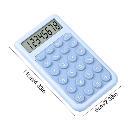 Mini Solar 4-Function Calculator – Cute School & Office Supply, Compatible with Teens, Stocking Stuffer 2