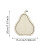Natural Wood Pear-Shaped Serving Platter Heat-Resistant 3
