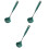3Pcs Silicone Soup Ladles Long Handle Comfortable Kitchen Grip 3