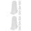 8Pcs White Silicone Cake Decorating Tip Covers for Home Baking Use 5
