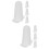 8Pcs White Silicone Cake Decorating Tip Covers for Home Baking Use 7