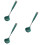 3Pcs Silicone Soup Ladles Long Handle Comfortable Kitchen Grip 7