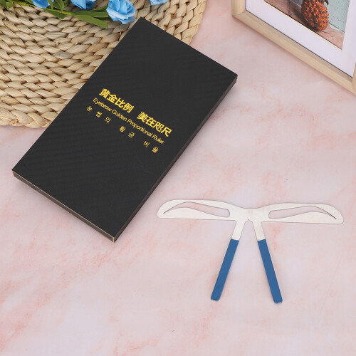 Three Point Positioning Eyebrow Ruler For Perfectly Balanced Brows, Reusable Eyebrow Shape Stencil With Measuring Scale, Ideal For Permanent Makeup 2