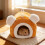 Plush Warm Bird Bed Hanging Nest Hammock for Parrot Cage 6