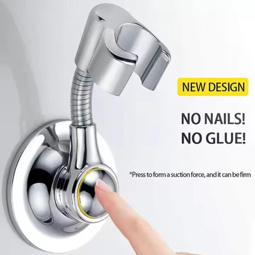Adjustable ABS Shower Head Holder with Strong Suction Cup for Bathroom Use 1