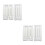 4Sets Lightweight White Clip Frame for Embroidery Cross Stitch Use 4