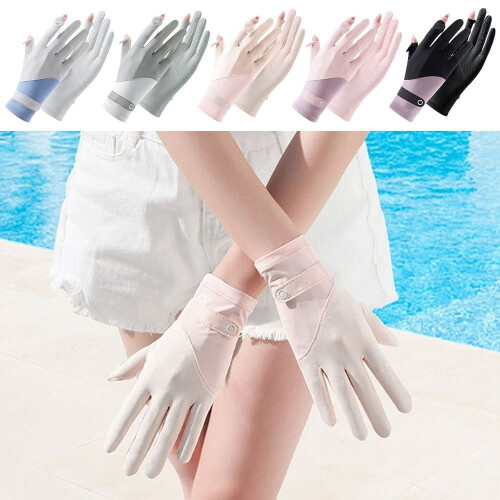 Γάντια Summer Ice Silk UV Protection για γυναίκες – Οθόνη αφής, Αναπνέοντα, Αντιολισθητικά, 1