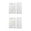 4Sets Lightweight White Clip Frame for Embroidery Cross Stitch Use 8