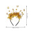 Women's Golden Tinsel Headbands Firework Design 2