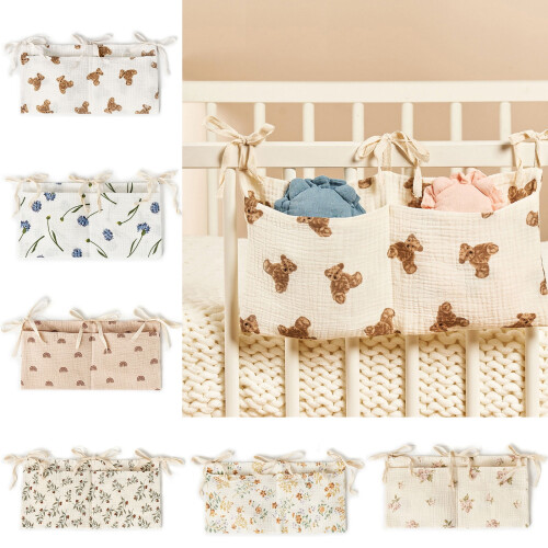 COMEET Baby Storage Bag with 2 Pockets for Diapers and 1