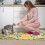 Yellow Lemons Kitchen Rug Set Absorbent Non-Slip 4