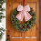 Pink Christmas Bow Tree Topper Decor 13.8x14.1 in 2