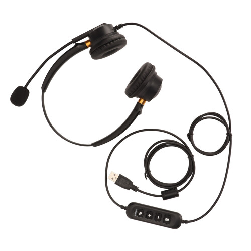 USB PC Headset ENC Büro Kopfhörer H600D 2