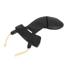 Violin Shoulder Rest Pad, Sheepskin, Black 1/2-1/4