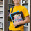 Book Cover Lightweight Polyester Sleeve with Axolotls 5