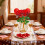 Ornamento de rosa de cristal, flor de vidro de 24 cm (9,5 polegadas) 3