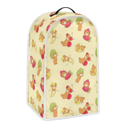 Cherry and Strawberry Pattern Kitchen Accessories Fitted Kitchen Reusable Top Handle Blender Covers with Dustproof 1