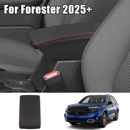 Capa protetora de couro para apoio de braço do console central do Forester 2025+ 2