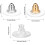 Earring Backs,Earring Backs for Studs/Droopy Ears,250PCS Screw on Earring Backs Earring Backings Earring Backs for Heavy Earring 2