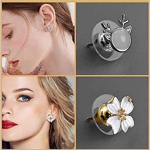 Earring Backs,Earring Backs for Studs/Droopy Ears,250PCS Screw on Earring Backs Earring Backings Earring Backs for Heavy Earring 2