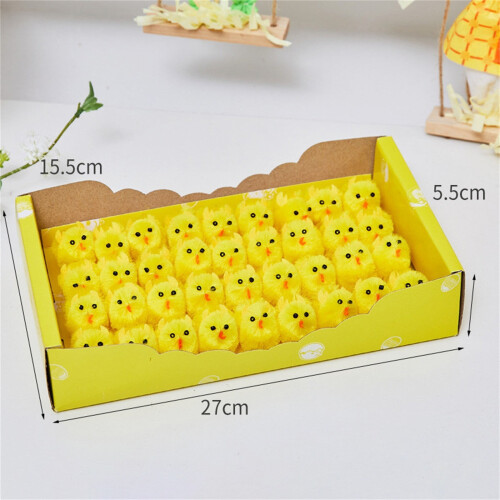 36pc Mini Easter Chick Figurines with Eggs in Gift Box 2