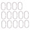 Drapery Hooks White Plastic C-Shaped 30Pack 1.6x1.2x0.2In 4