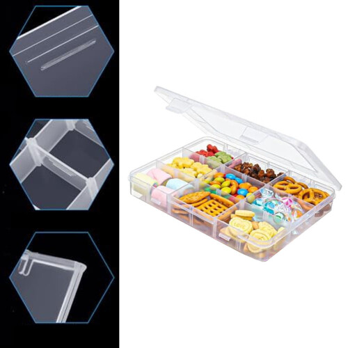 3 PCS Snack Boxes for Kids,Snack Box with 18 Removable Grids Compartments. 1