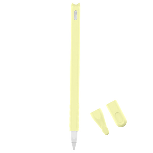 6Pcs Durable Silicone Case Stylus Pen Nib Covers Yellow Protective 1
