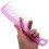 Pente roxo de dentes largos para cabelos cacheados 5