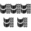 100Pcs Black Resin PVC Sun Proof Visor Replacement Accessory 4