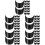 100Pcs Black Resin PVC Sun Proof Visor Replacement Accessory 7
